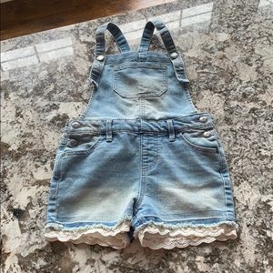 Cat & Jack Girls denim shortalls